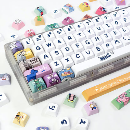 Spray XDA/MOA PBT Keycaps V2