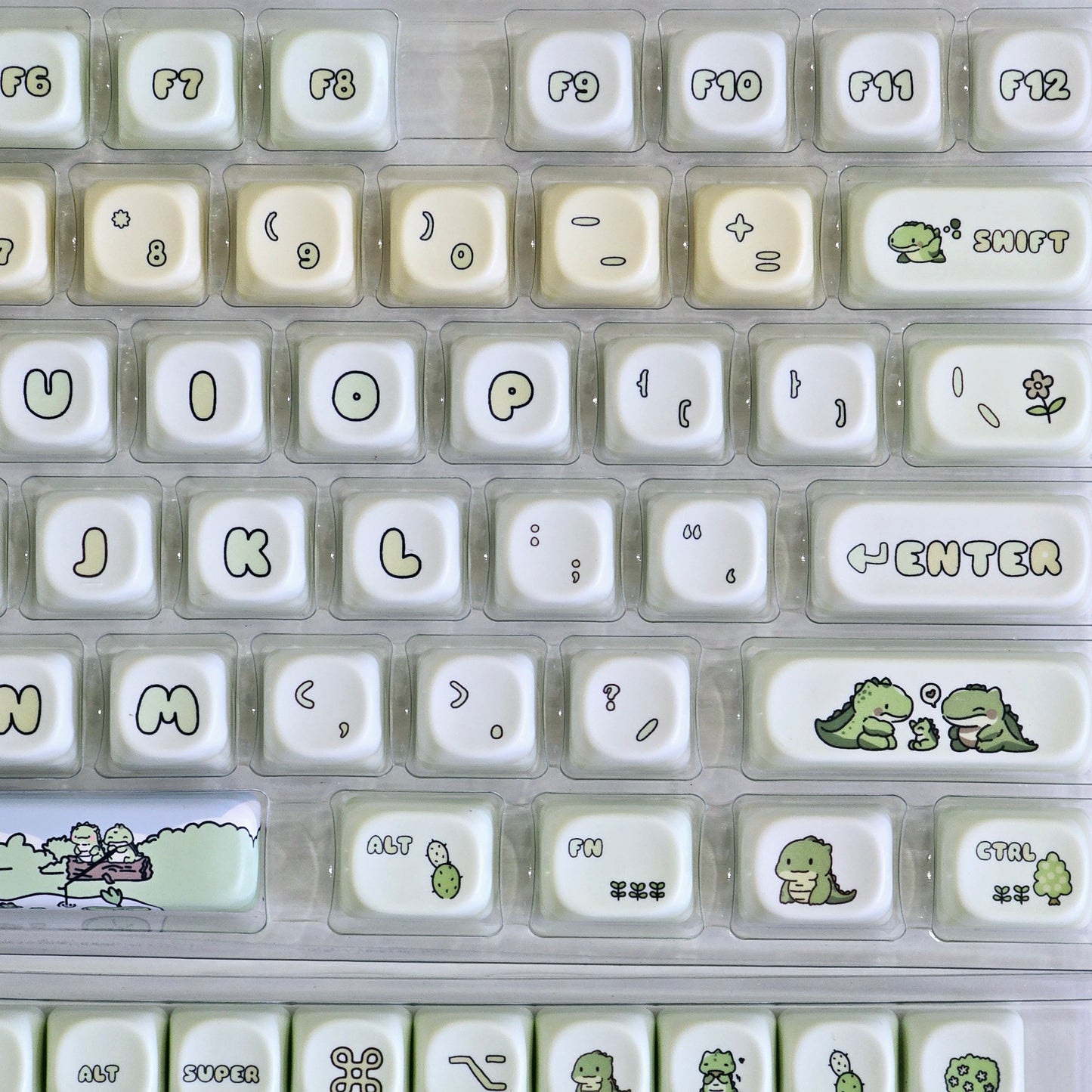 Dinosaurs MOA Profile PBT Keycaps