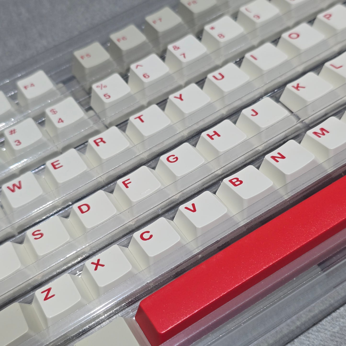 Retro Red Quality Cherry Doubleshot Keycaps