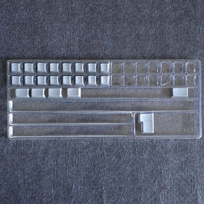 Backlit Grey Blue Thick Doubleshot OEM Keycaps 152 Keys