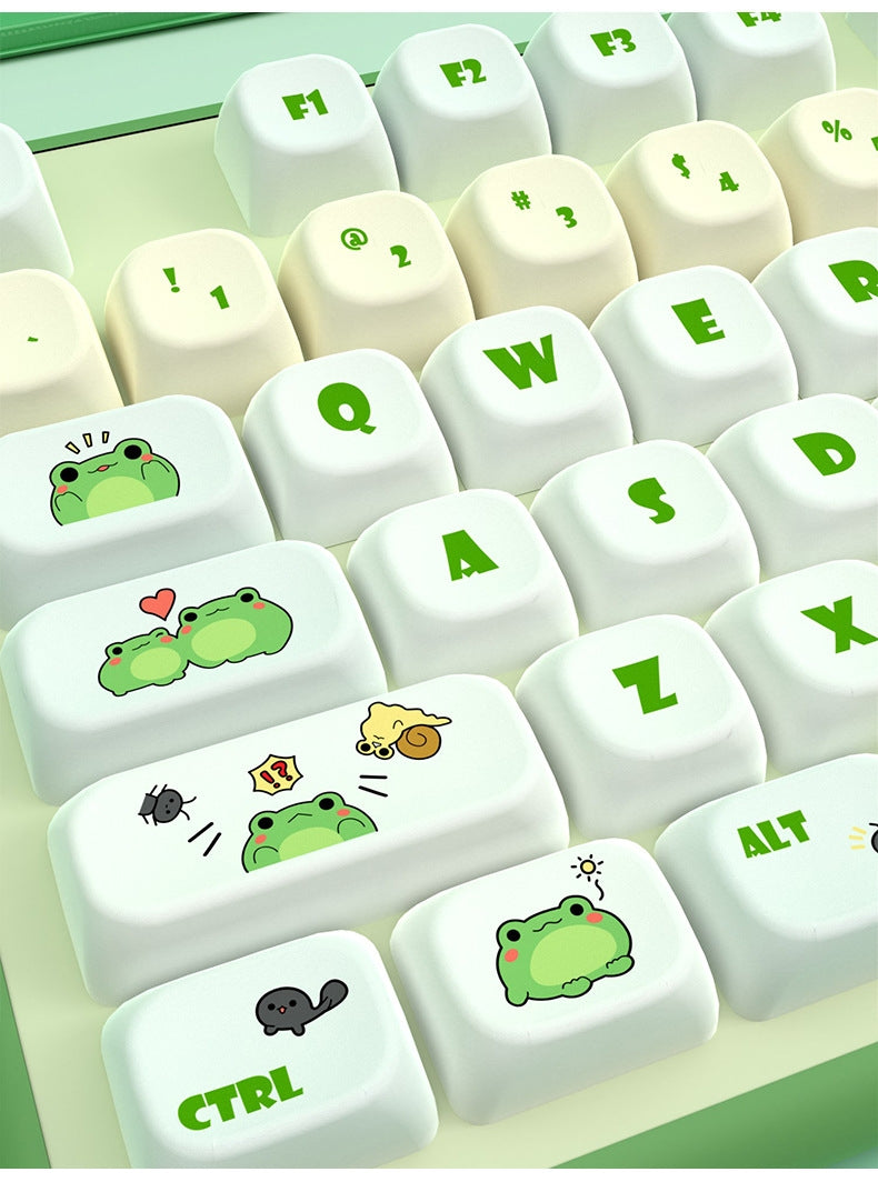 Secret Agent Little Frog MOA PBT Keycaps