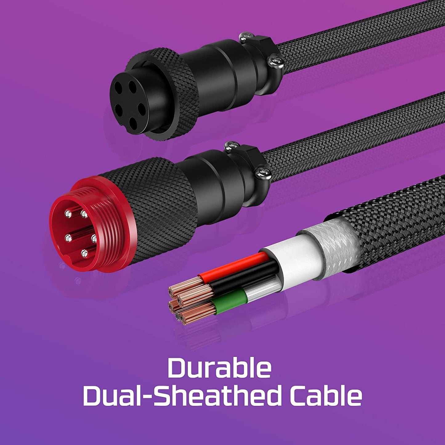 HyperX USB-C Coiled Cable (Light Purple)