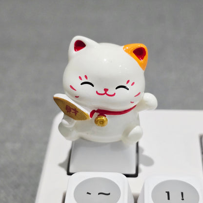 Lucky Fortune Cat Resin Artisan Keycap