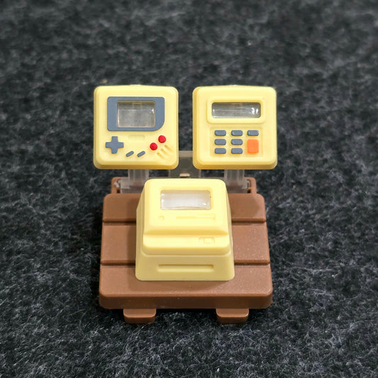 Yellow K-04 Retro Mini Gamepad 3 in 1 Backlit Artisan Keycap