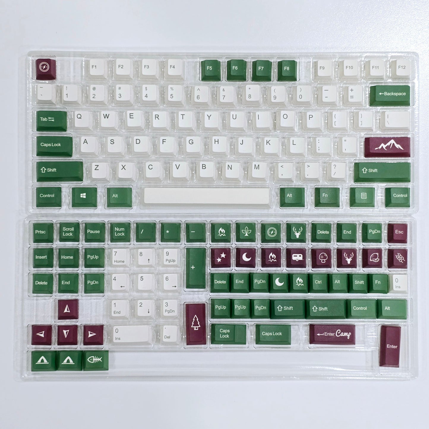 Camping Cherry PBT Clone Keycaps