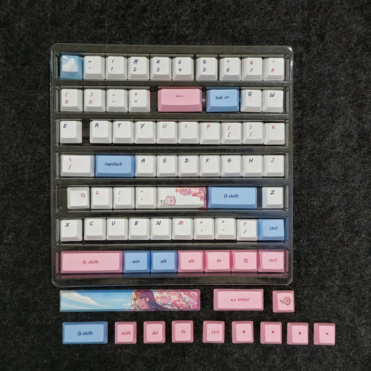 Sakura  Premium 73 Keys Quality PBT Keycap Set