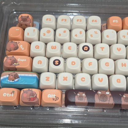 Capybara Dreams Quality MOA PBT Keycaps