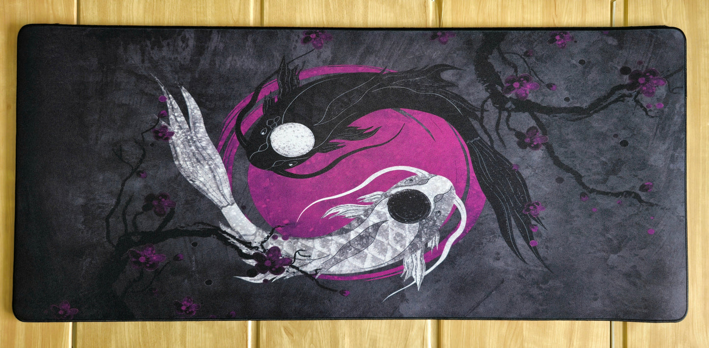 Amethyst Koi Night Premium Control Surface XXL Deskmat