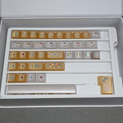 XVX Stained Glass Cherry Profile PBT+PC 181-Key Keycap Set