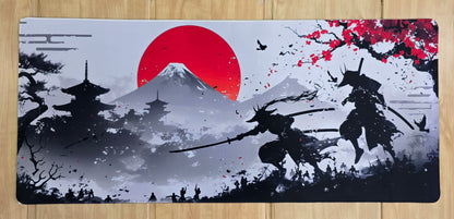 Samurai Fighters Under Red Moon Super Smooth XXL Deskmat