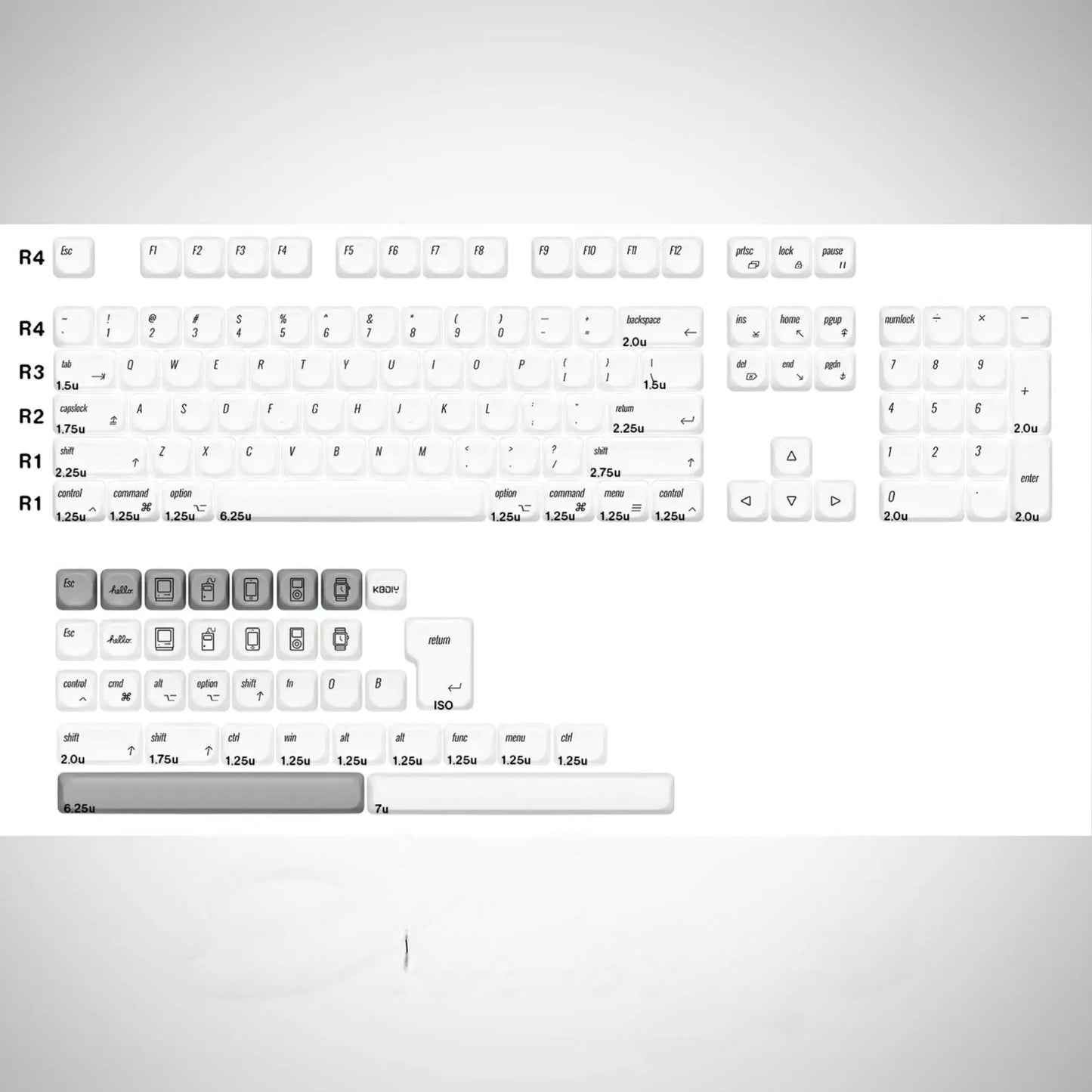 Apple Mac MOA PBT Keycaps