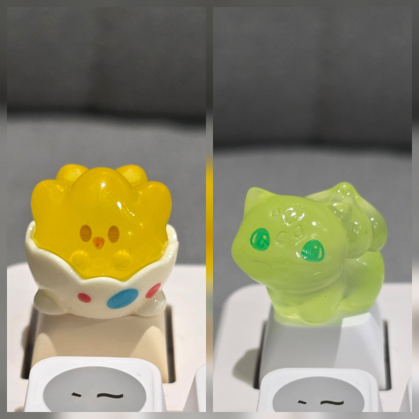 Cute Togepi Bulbasaur Artisan Keycaps