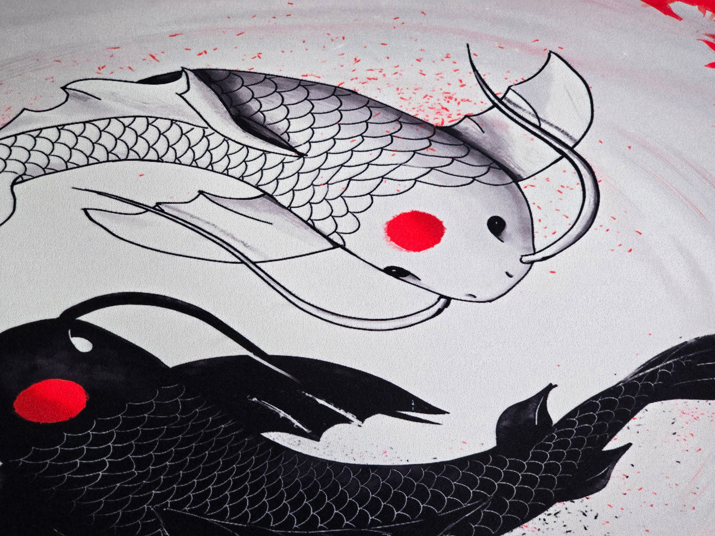 Koi White Black Premium Control Surface XXL Deskmat