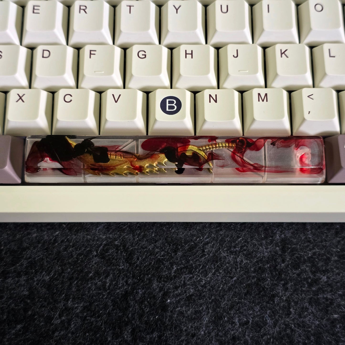 (CLEARANCE ) Samurai Sword Resin Spacebar Artisan Keycap  (Read Description)