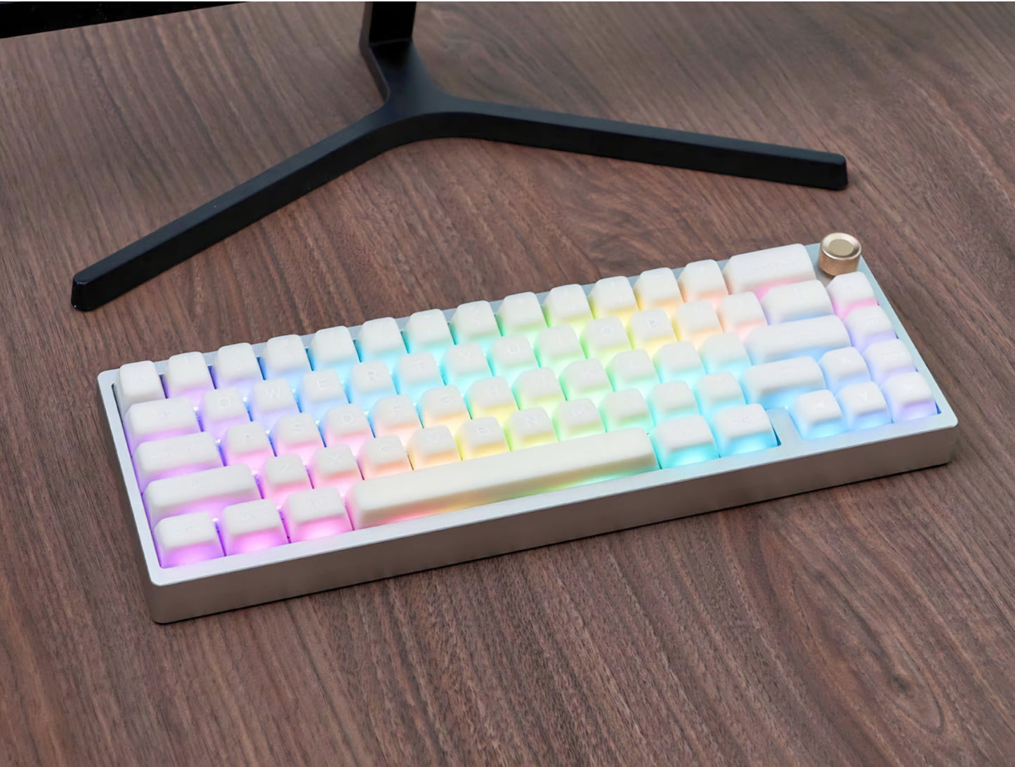 White Jade Translucent SA Profile Doubleshot PBT Keycap