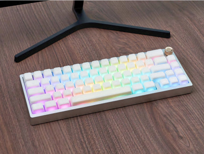 White Jade Translucent SA Profile Doubleshot Keycap