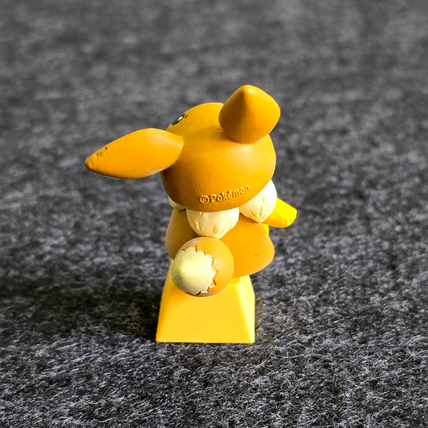 Pikachu With Evee Hat Artisan Keycap