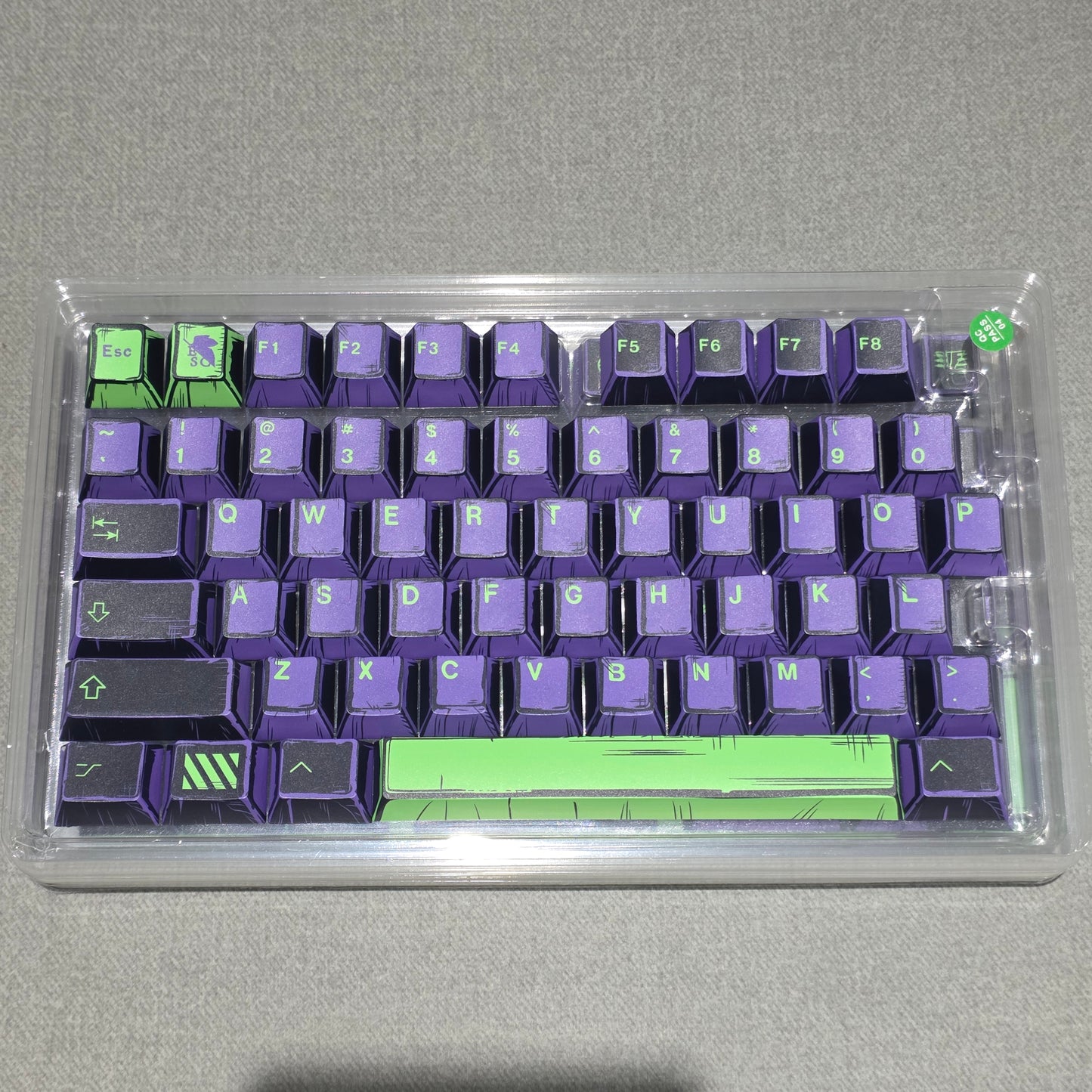 Unit 1  EVA Comic Manga Style Japanese Cherry PBT Extended Keycaps
