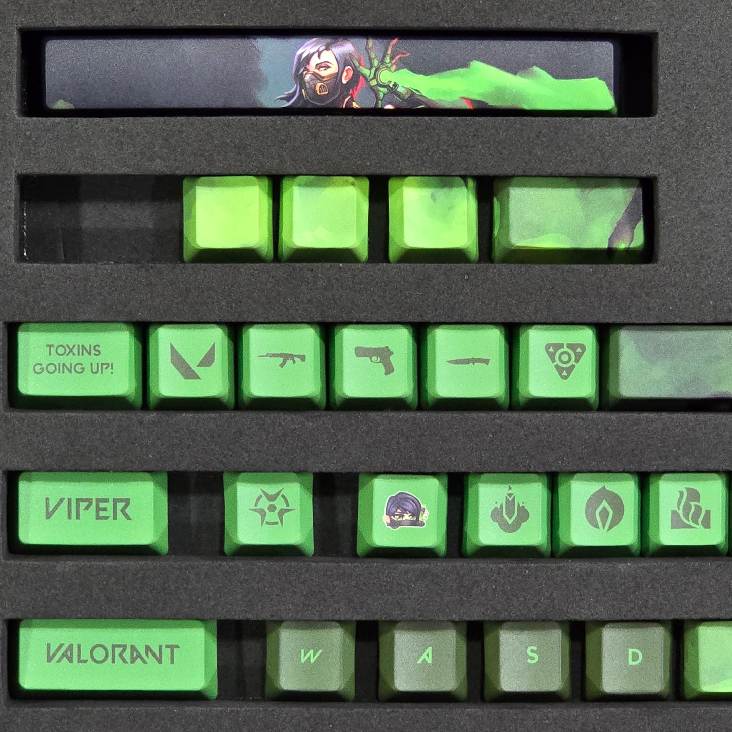 Valorant VIPER Special Edition High Quality Keycaps 33 Keys