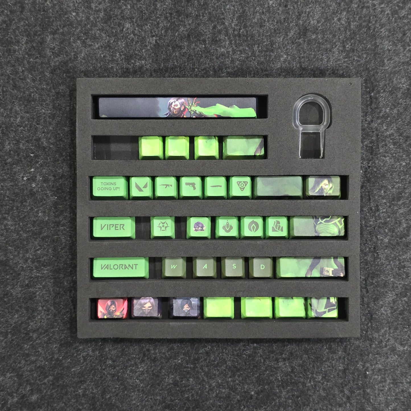 Valorant VIPER Special Edition High Quality Keycaps 33 Keys