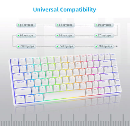 Low Profile Backlit Double-Shot PBT Keycap Set (117-Key)