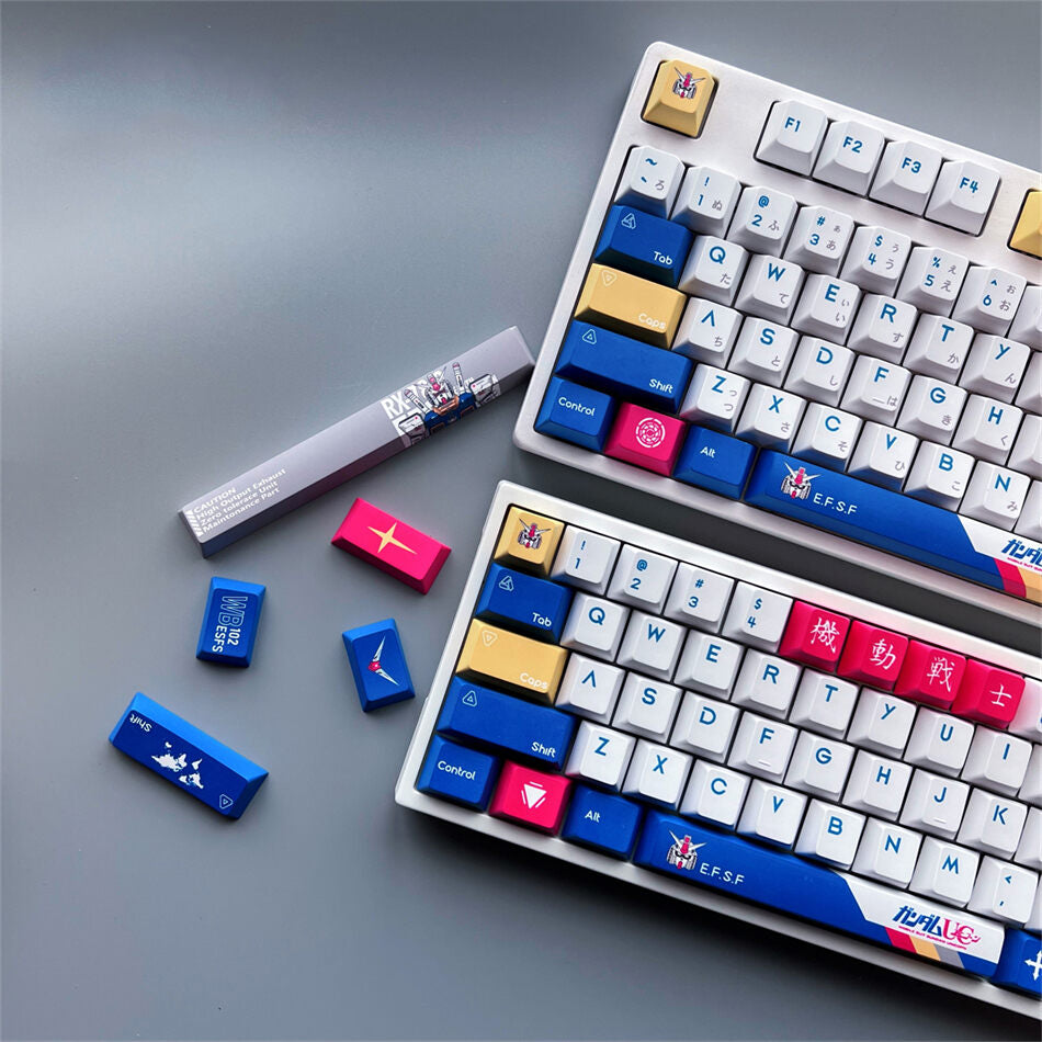 Gundam Theme Cherry PBT Keycaps