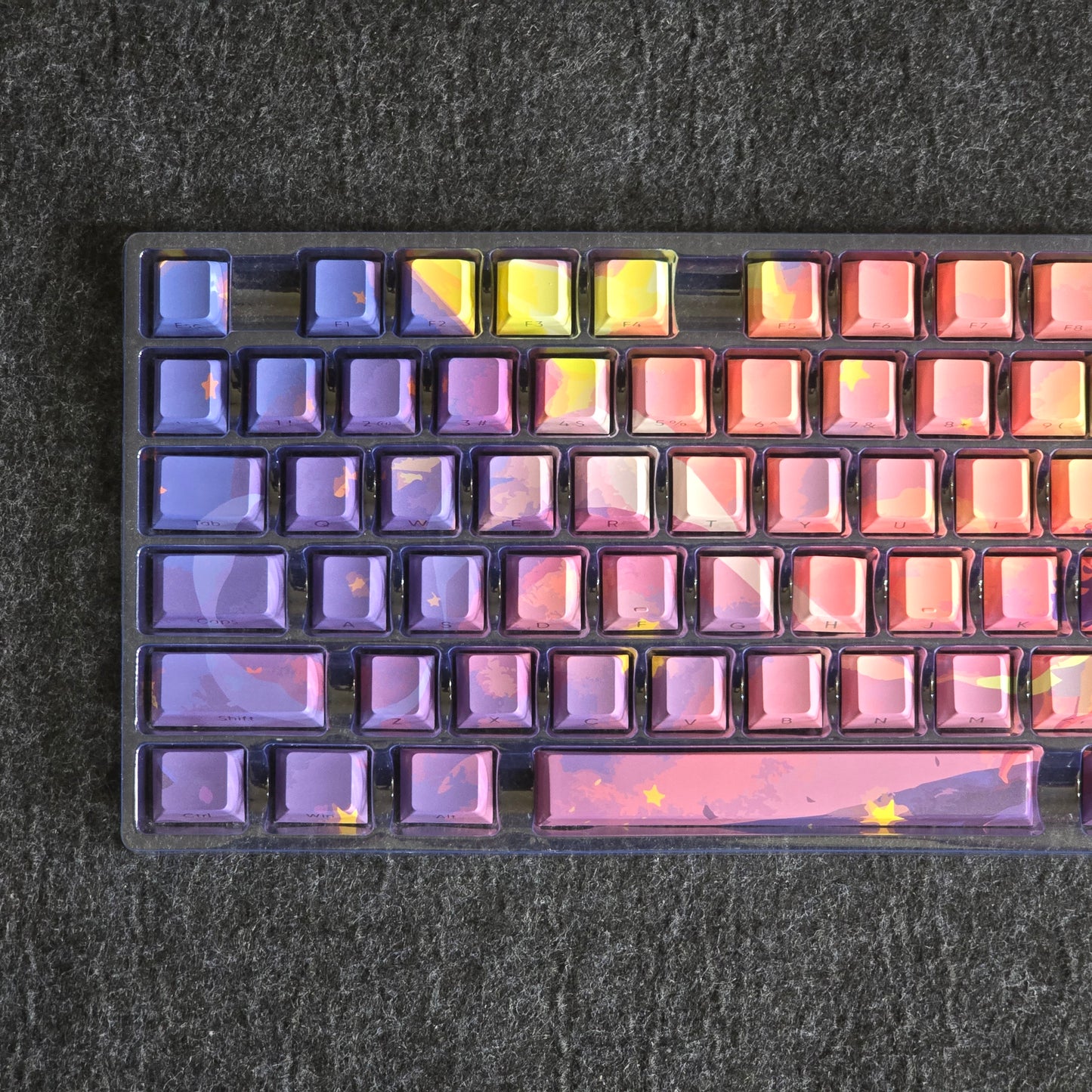 Polaris Side Backlit Doubleshot Cherry PBT