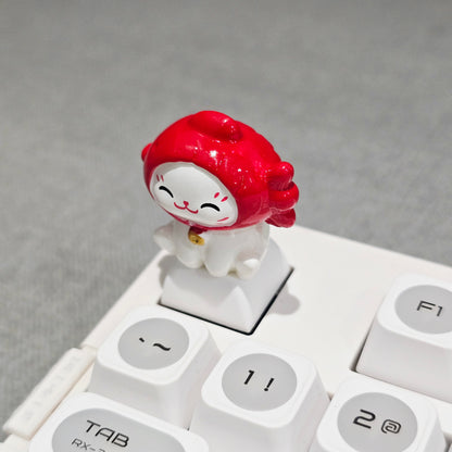 Lucky Fortune Cat Resin Artisan Keycap