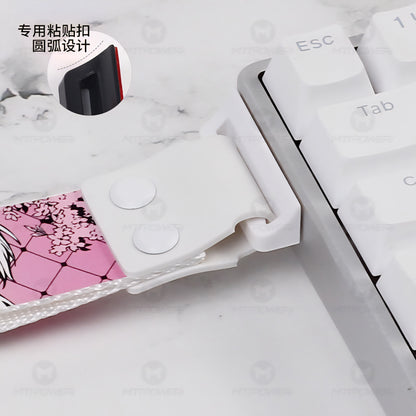 Anime Ribbon Straps with Adhesive And Installation Kit For Keyboard