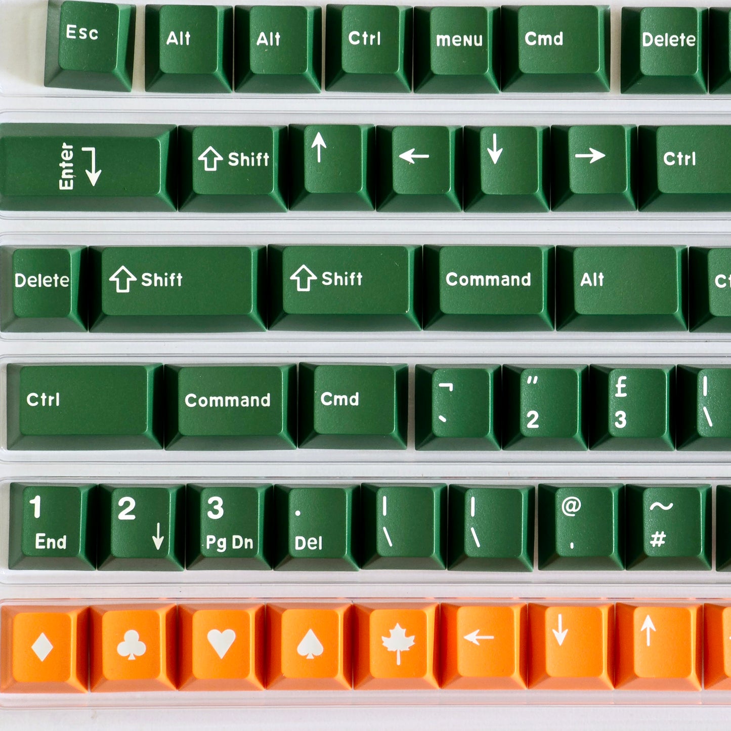 Classic Emerald Quality Cherry PBT Doubleshot Keycaps