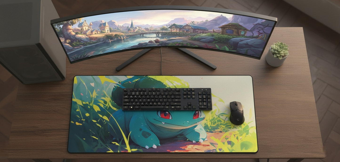 Bulba Bloom Pokemon Premium Control Surface XXL Deskmat