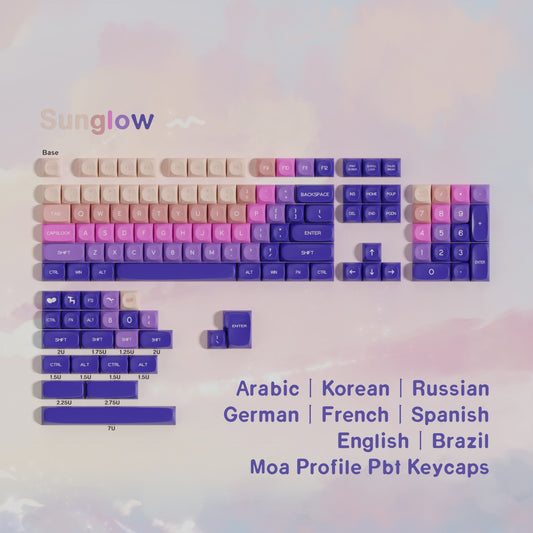 Sunglow MOA PBT Keycaps