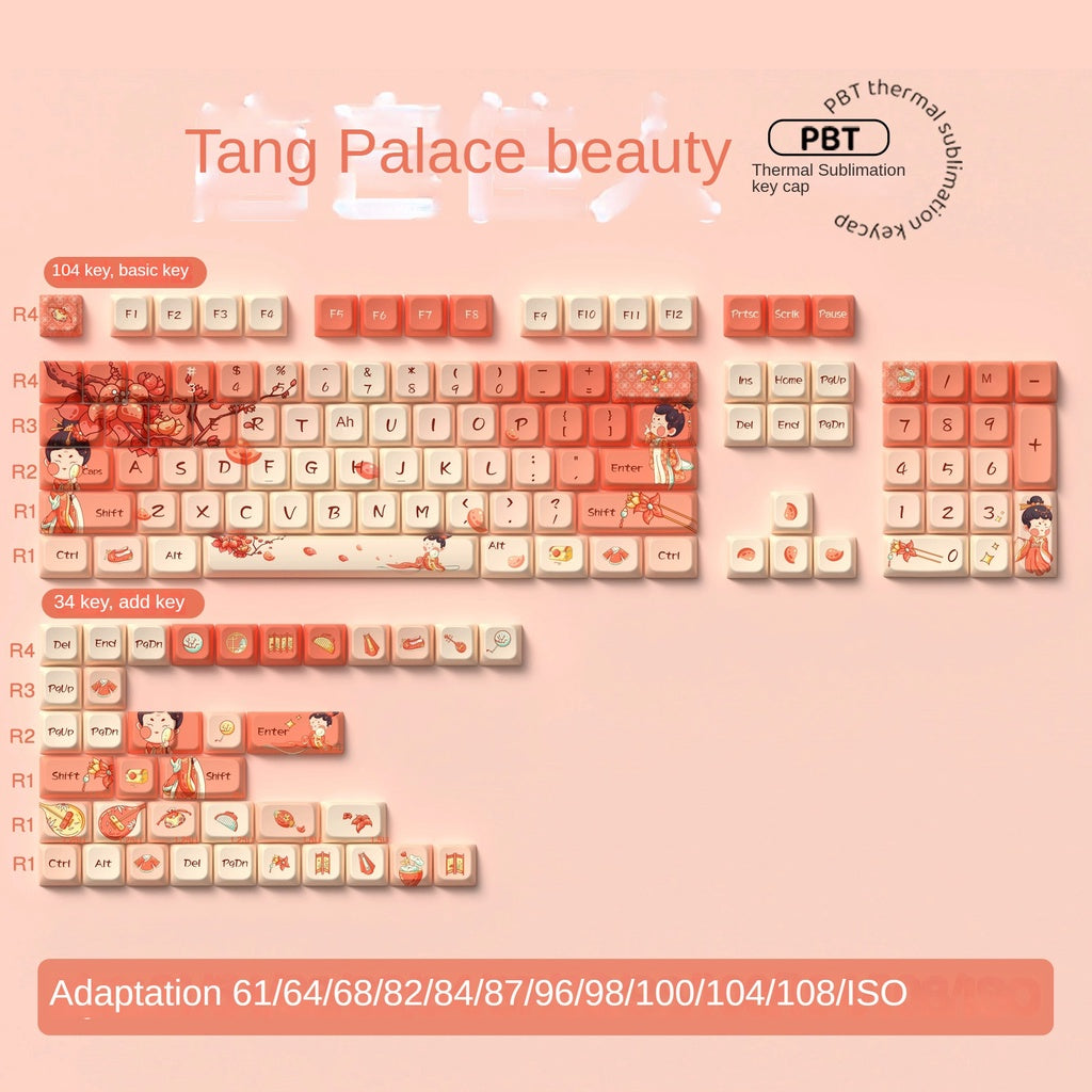 Tang Dynasty Beauty Smooth Premium  MDA PBT Keycaps