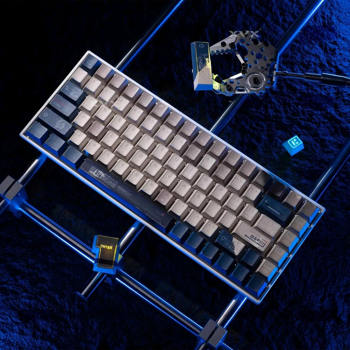 Top Backlit Gundam PRISM Cherry PBT Keycap