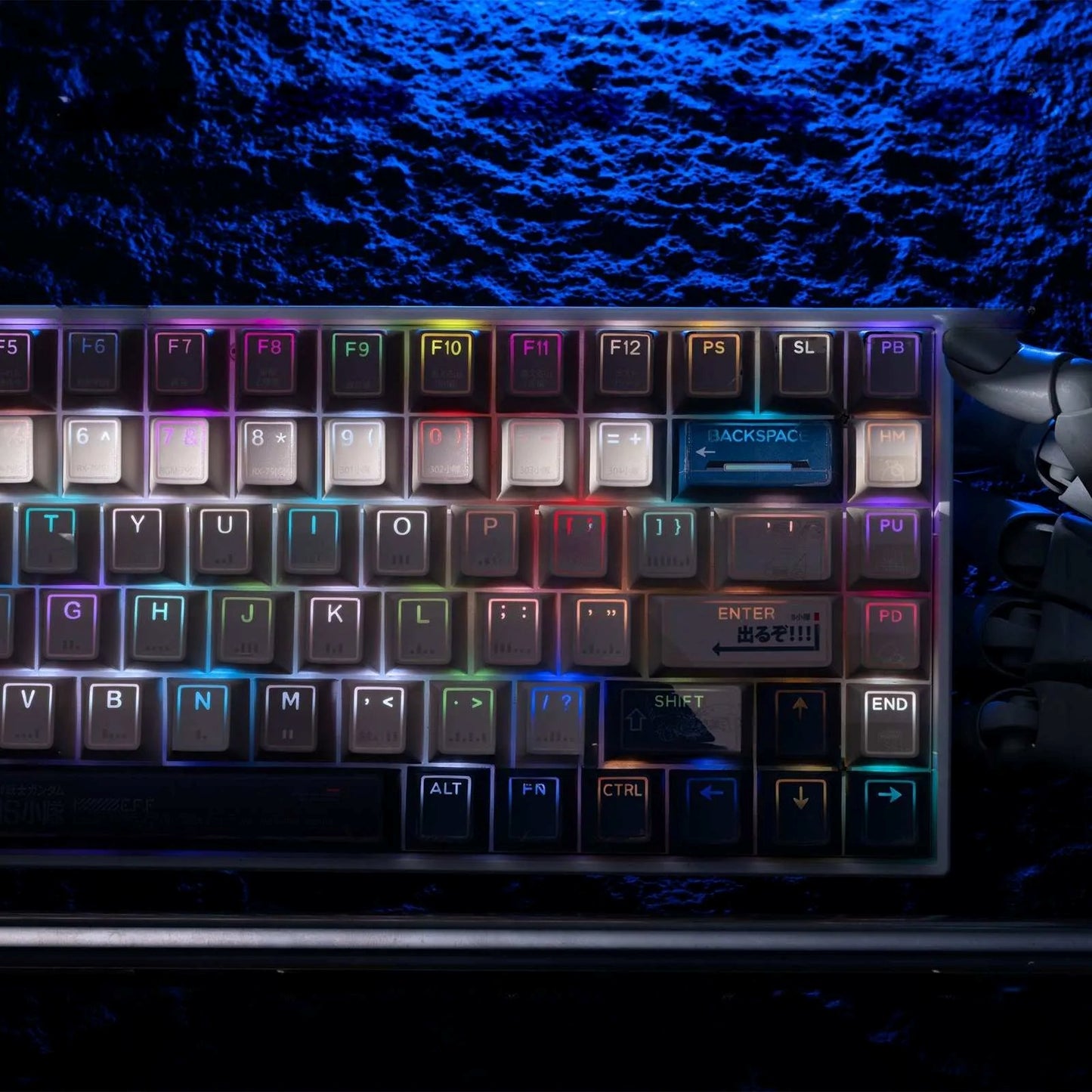 Top Backlit Gundam PRISM Cherry PBT Keycap