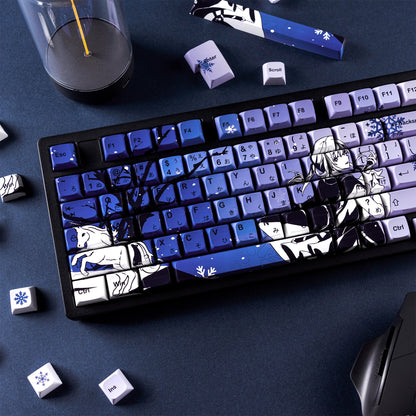 Ceramic Coated Glossy Unicorn Kafka Honkai Star Rail Japanese XDA PBT Keycaps