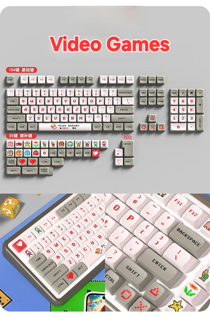 Video Games Quality XDA PBT Keycaps