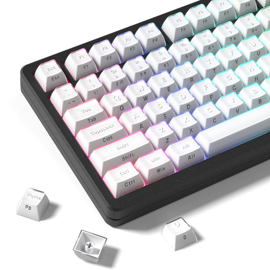 Womier Crystal Jello Dual Side Printed ASA Profile Keycaps