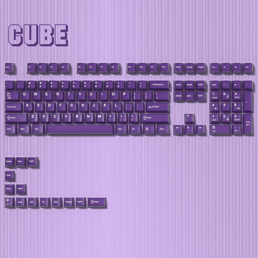Womier Purple Cube Jade Cherry Doubleshot PBT Keycaps