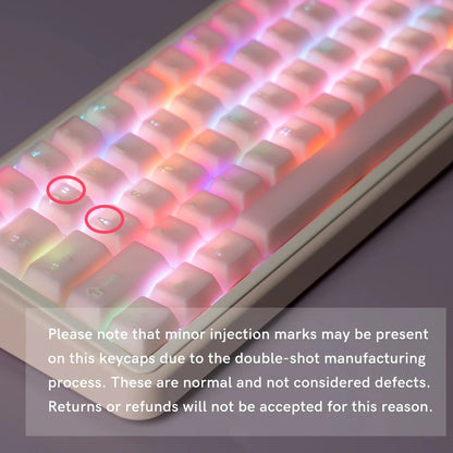 Womier Purple Cube Jade Cherry Doubleshot PBT Keycaps