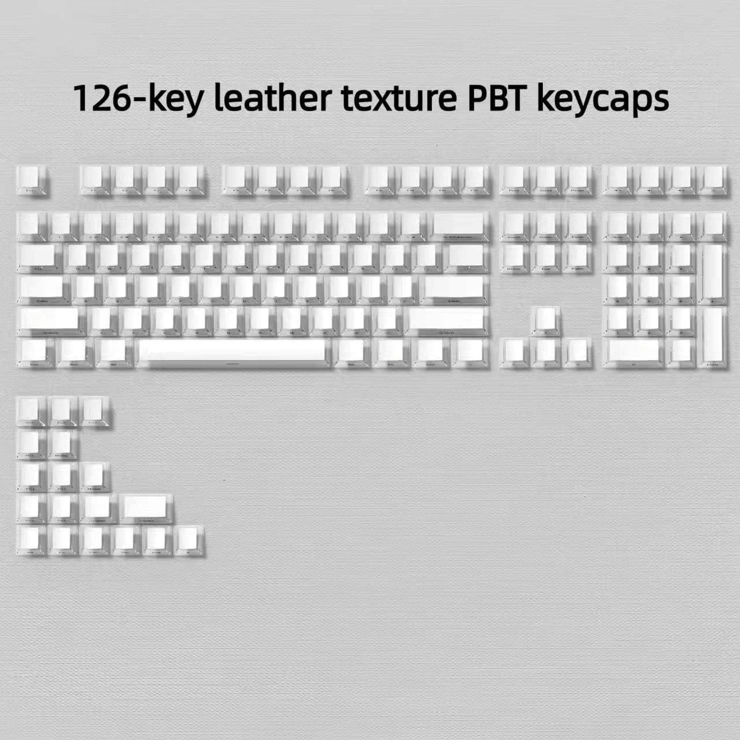 Womier Leather Texture Side Printed Cherry Keycaps