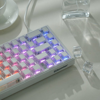 Womier Leather Texture Side Printed Cherry Keycaps