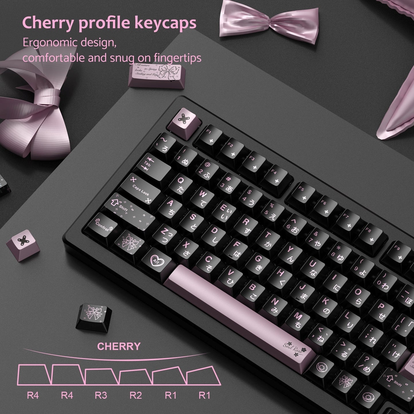 Womier Spring Scenery Metallic Coated Cherry PBT Keycaps
