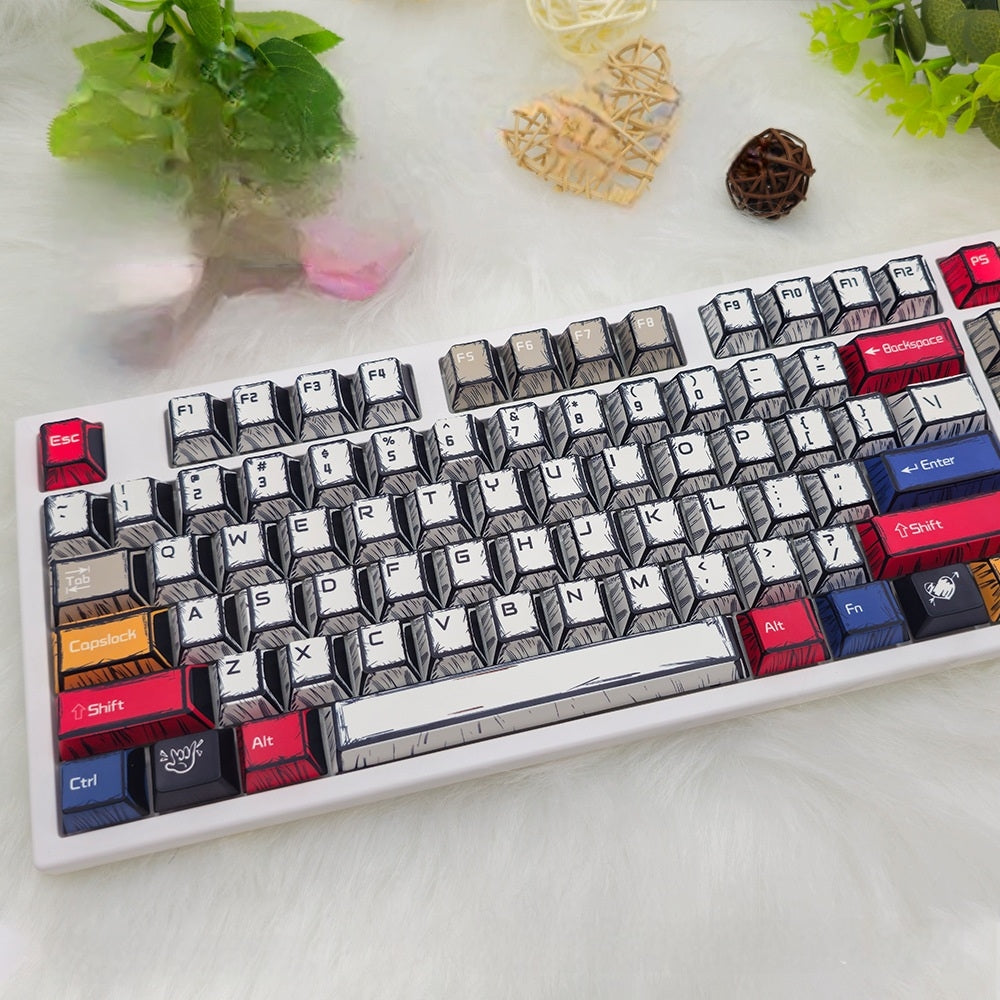 Comic Manga Lightning 2 Colors Cherry PBT Keycaps