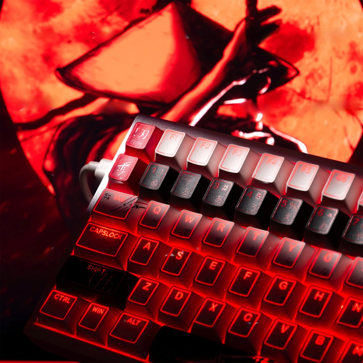 Top Backlit Yuki Aim Snow Blade OEM Keycap Set