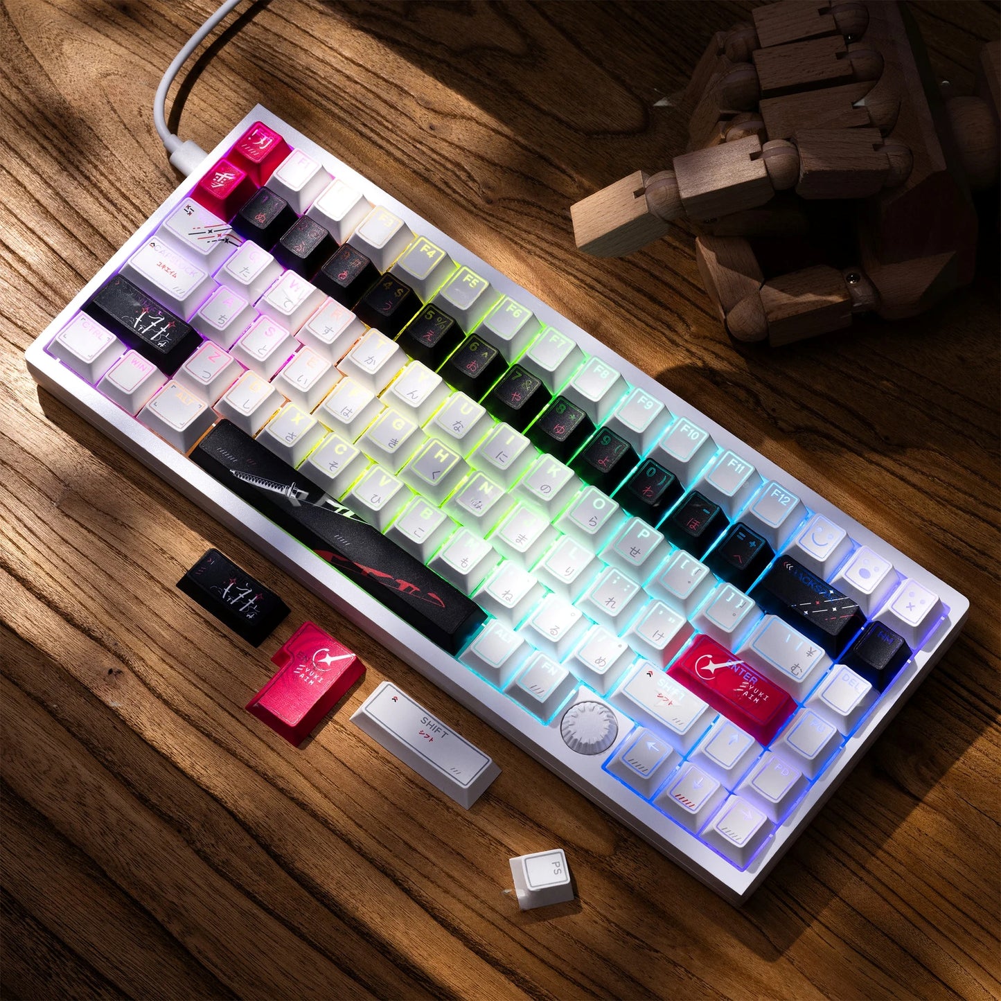 Top Backlit Yuki Aim Snow Blade OEM Keycap Set